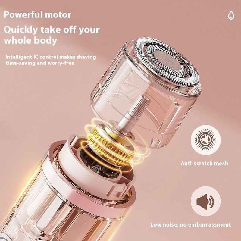 Dual - Head Electric Shaver Painless Women's Epilator Bikini Hair Removal Device Automatic Hair Trimmer Underarm Facial Lips Leg - Shandi Shop Shandi Shop