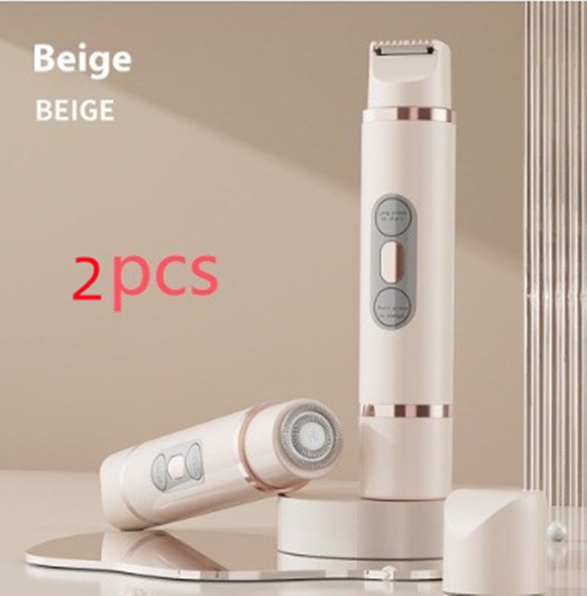 Dual - Head Electric Shaver Painless Women's Epilator Bikini Hair Removal Device Automatic Hair Trimmer Underarm Facial Lips Leg - Shandi Shop Shandi Shop