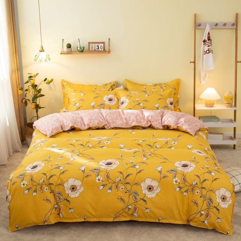 Cover Set Bed Cotton Quilt Bedsheet Bedding Duvet Fitted - Shandi Shop Shandi Shop