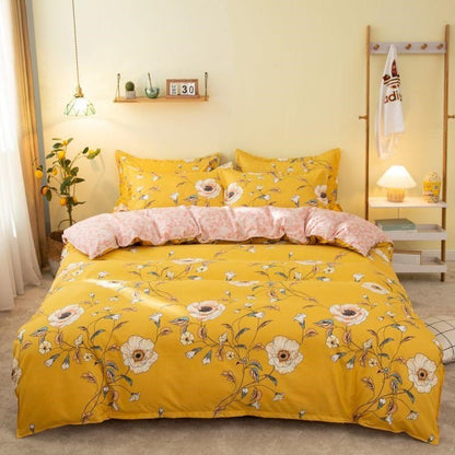 Cover Set Bed Cotton Quilt Bedsheet Bedding Duvet Fitted - Shandi Shop Shandi Shop