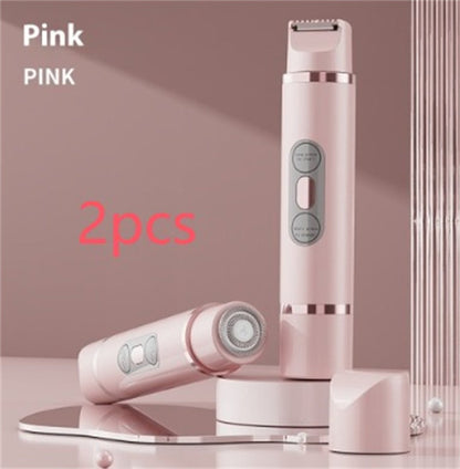 Dual - Head Electric Shaver Painless Women's Epilator Bikini Hair Removal Device Automatic Hair Trimmer Underarm Facial Lips Leg - Shandi Shop Shandi Shop