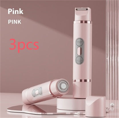 Dual - Head Electric Shaver Painless Women's Epilator Bikini Hair Removal Device Automatic Hair Trimmer Underarm Facial Lips Leg - Shandi Shop Shandi Shop