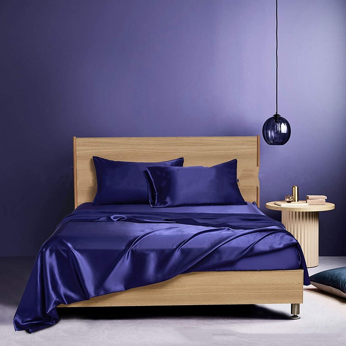 Four - piece Set Of Silk Bedding Sheets And Fitted Sheets - Shandi Shop Shandi Shop