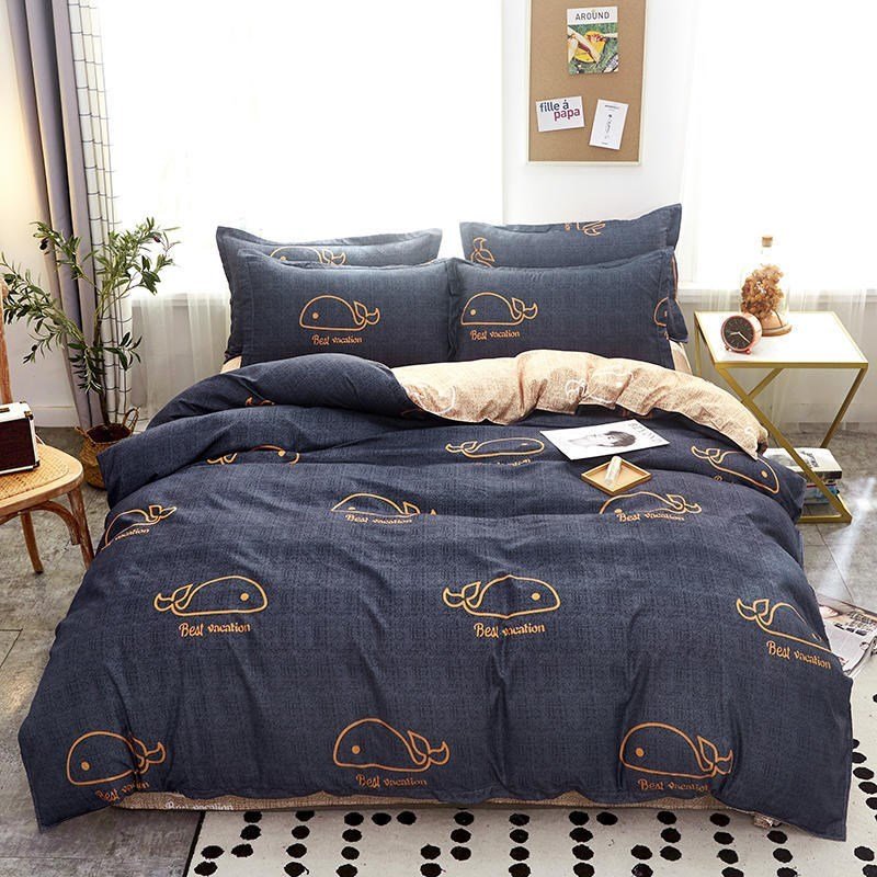 Cover Set Bed Cotton Quilt Bedsheet Bedding Duvet Fitted - Shandi Shop Shandi Shop