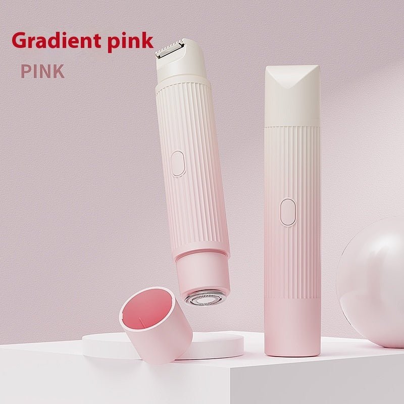Dual - Head Electric Shaver Painless Women's Epilator Bikini Hair Removal Device Automatic Hair Trimmer Underarm Facial Lips Leg - Shandi Shop Shandi Shop